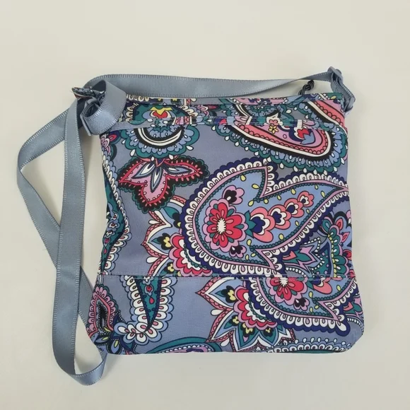 Vera Bradley Slim Crossbody Kona Paisley Crossbody Bag - Picture 3 of 9